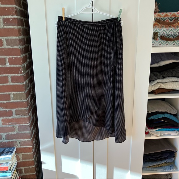 Polka dot faux wrap skirt - Picture 5 of 5